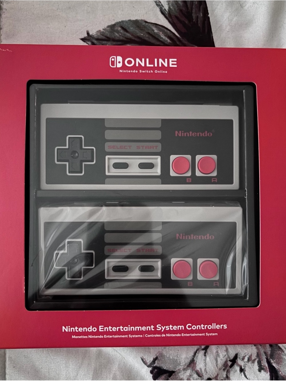 Nintendo Retro Wired Controllers - Gray and Pink Accents